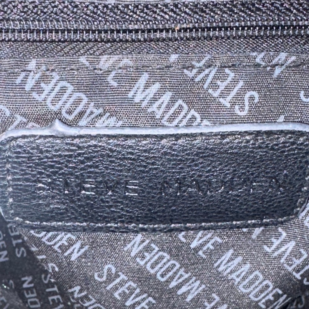 Crossbody Bag Blexi Womens Black White Snakeskin Steve Madden - Picture 5 of 14